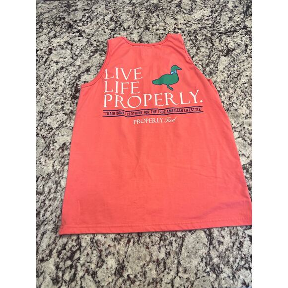 Properly Tied live life properly womens top size S sunset coral sleeveless - Picture 7 of 9